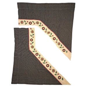 Park Designs Penny Lane Panel Curtains Farmhouse Cottagecore Kitchen Floral